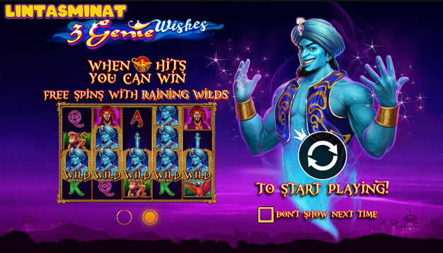 SLOT 3 Genie Wishes: Permainan Slot Ajaib